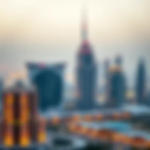 A stunning view of Dubai's skyline featuring Azizi Developers' projects