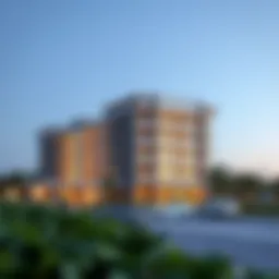 Stunning architectural view of Azizi Riviera Phase One