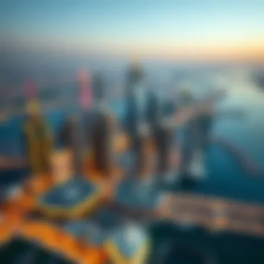 Business Bay Skyline: A Hub of Modernity Aerial view showcasing the skyline of Business Bay