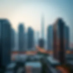 A stunning skyline view of Dubai showcasing modern apartment buildings