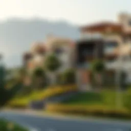 Overview of Dubai Hills Estate showcasing lush greenery and modern architecture