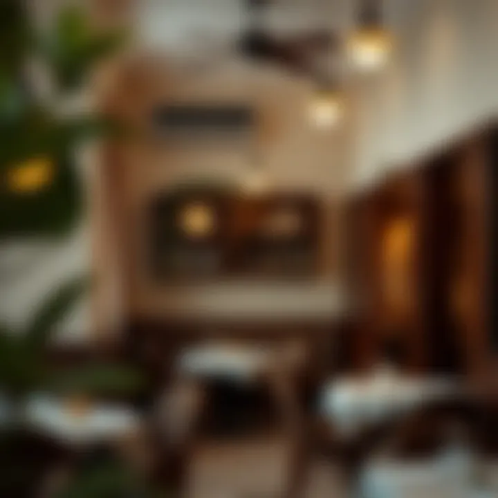 A cozy corner inside مطعم بحرنا الرحمانية capturing the restaurant's ambiance
