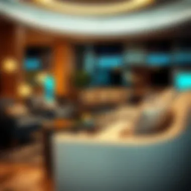 Comfortable seating area in a Dubai lounge