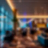 Luxurious airline lounge in Dubai