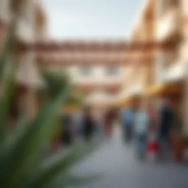 Community Life in Majan A vibrant community space in Majan reflecting lifestyle trends and social interactions