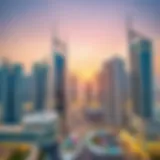 Modern skyscrapers in Abu Dhabi