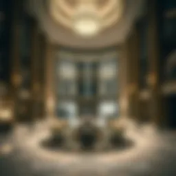 Luxurious hotel lobby in Sheikh Zayed City showcasing elegant decor