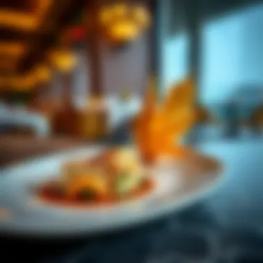 Culinary Artistry of مطعم بحرنا الرحمانية A beautifully plated signature dish from مطعم بحرنا الرحمانية highlighting its culinary artistry