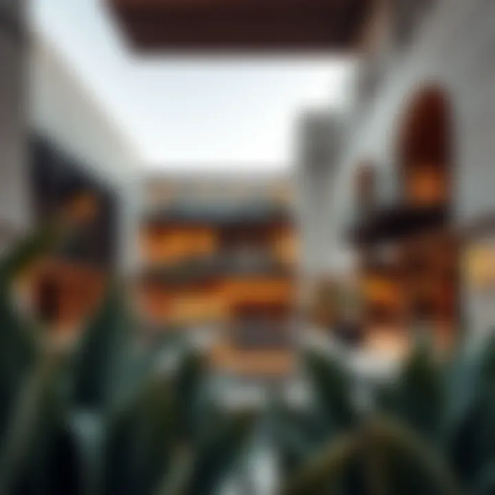 Architectural design of Barasti showcasing modern aesthetics