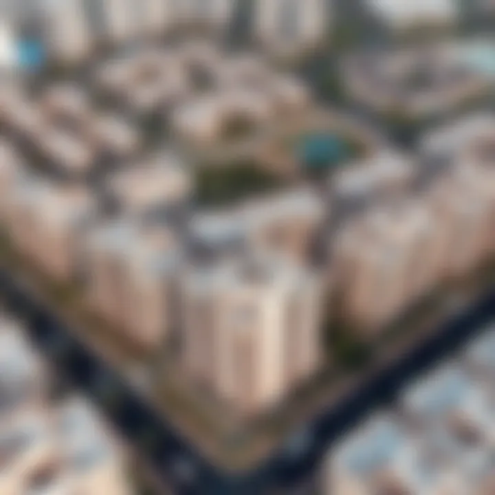 Aerial view of a high-end residential community in Dubai