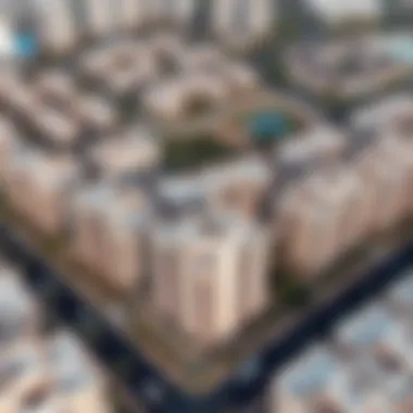 Aerial View of High-End Residential Community Aerial view of a high-end residential community in Dubai