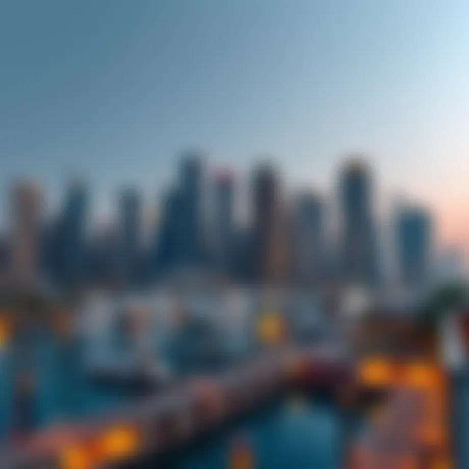 Stunning skyline of Dubai Marina showcasing modern architecture