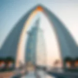 Stunning arch design of Burj Al Arab