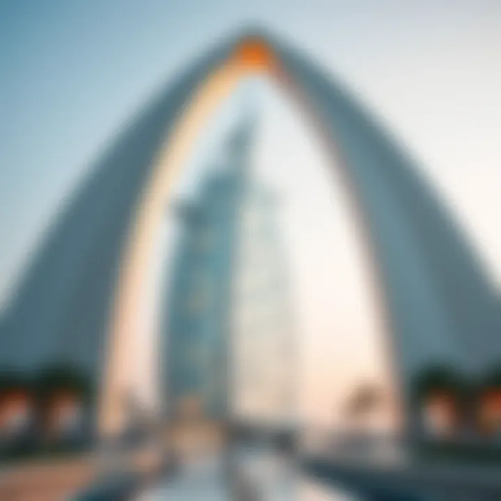 Stunning arch design of Burj Al Arab