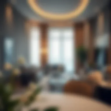 Stylish Interiors of Short Term Rentals in Dubai Stylish short-term rental apartment interior with elegant furnishings