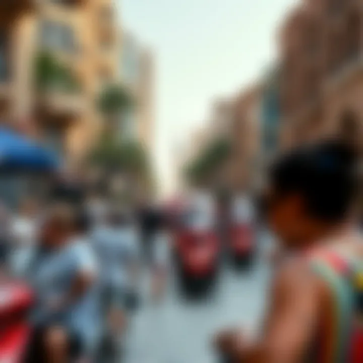 Tourists enjoying leisure activities at popular Dubai attractions